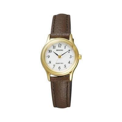 [CITIZEN] Women's Watch RS26-0031C (Solar Tech/Cowhide Band/Simple Design) Gold Color Case Arabic Numeral Dial Case Size 24.2mm Brown Brown