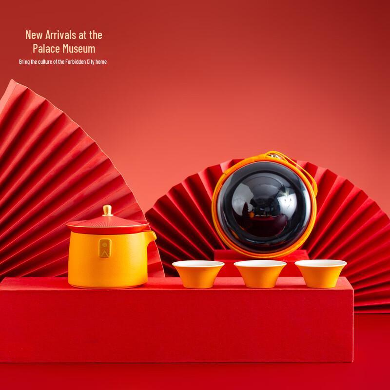 Forbidden City Crown Portable Ceramic Tea Set