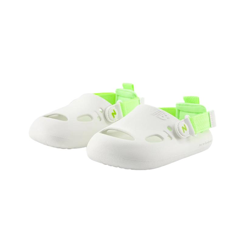 New Balance Fabric Comfortable Simple Fitting Lightweight Walking Shoes Baby Shoes White SICLGB1