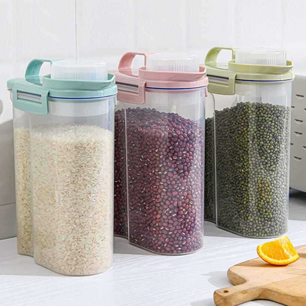 Transparent Rice Storage Barrels Food Grade PP Ensures Safe And Durable Kitchen Storage Box