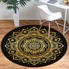 1pc Retro 1428418128 Pattern Round Floor Mat, Non-slip for Living Room Bedroom Chair Carpets Home Decor Gifts, Home Decor Room Decor Outdoor