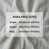 100% Washed Cotton Duvet Cover Minimalist Striped Bedding Set for Single Queen King Size Bed Home Textile 200TC INS Quilts Cover