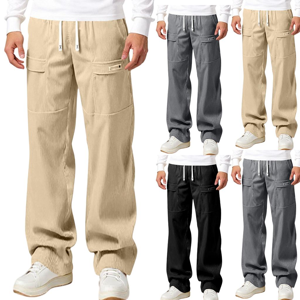Men's Fashion Leisure Middle Waist Long Style Casual Pants