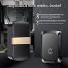 Battery-Powered Wireless Doorbell: No Plug-In, Waterproof, Long-Range Smart Call Button for Homes & Elderly Users