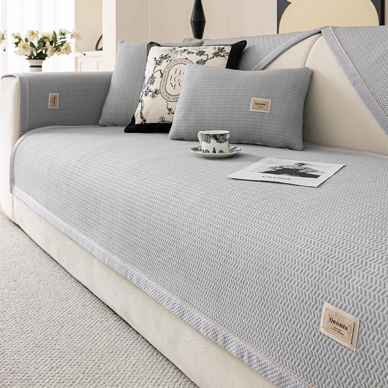 

Летний чехол для дивана Cool Feeling, ледяной шелк, холодное полотенце для дивана, нескользящий секционный чехол для дивана, защита для мебели для гостиной A 70x70cm 1pc