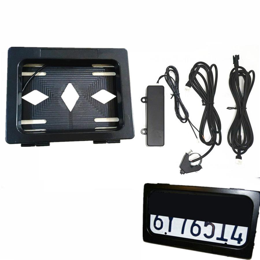 

Electric motorcycle EU License Plate Roller Blinds Cover Shutter Frame Holder