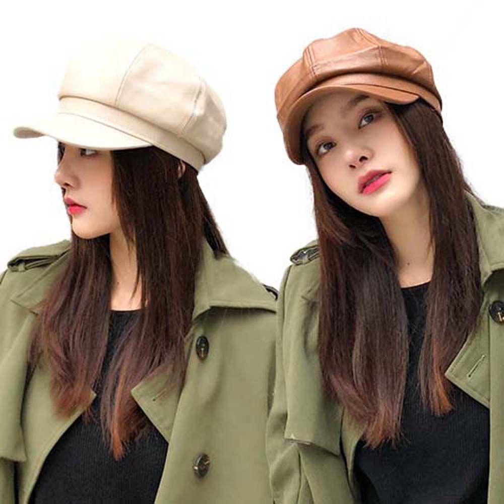 Beret Artist Painter Panama Stylish Newsboy Caps Women Octagonal Cap Women Leather Hat Baseball Hat