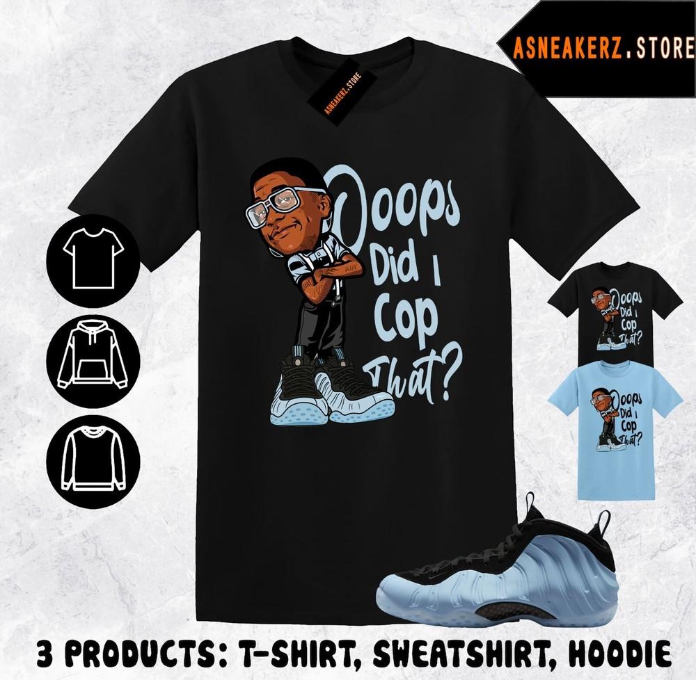 Shirt Matching Foamposite One Psychic Blue Match Sneaker Sneakerhead Steve Urkel Unisex T-Shirt XXXXL