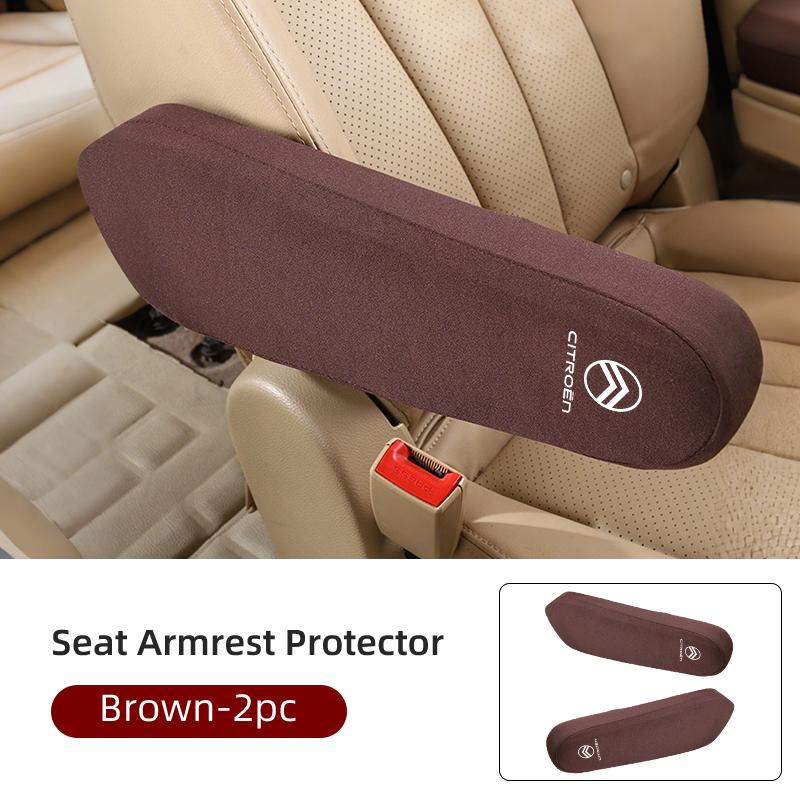 Car Seat Armrest Cover Soft Comfortable Elastic Cloth For Citroen C4 C3 C5 C1 C2 VTS Berlingo Celysee Xsara Picasso Aircross
