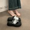 French Set of Toe Cool Slippers Women's Summer Wear New Casual Flip-flops Simple with Skirt Cool Slippers