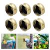 Set Of 6 Solid Brass Propane Tanks Protector Caps refilling  Propane Caps Ensures Leak Free Storage Quick Installation