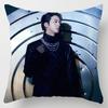 Kpop 18in Bts Bangtan Boys Cushion Cover Decorative Soft Pillow Case Peach Skin