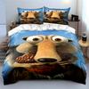 Cartoon Squirrel and Acorn Bedding Set Bedding Set (1 Duvet Cover, 2 Pillowcases, Duvet Not Included)