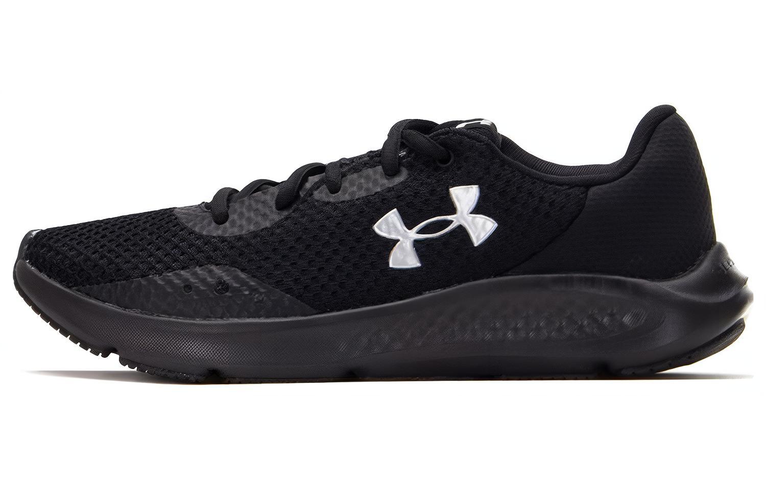 Under Armour Wmns Charged Pursuit 3 Black Metallic Silver 38