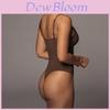 Sexy engan anliegender Body für Damen mit rückenfreiem V-Ausschnitt für den Sommer-Streetwear-Stil