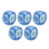 5Pcs Mahjong Wind Direction Dice East South West North Sphere Entertainment Game Dice Transparent