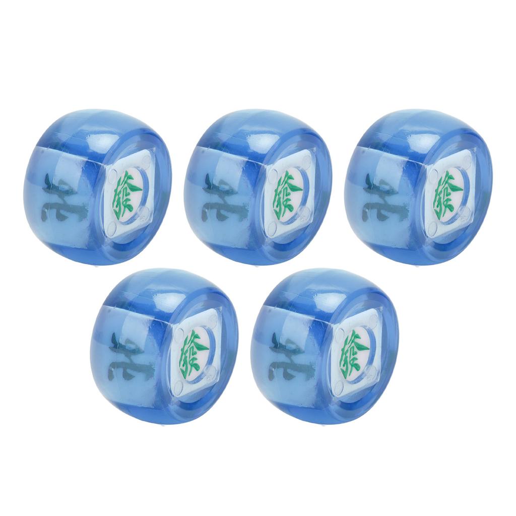5Pcs Mahjong Wind Direction Dice East South West North Sphere Entertainment Game Dice Transparent