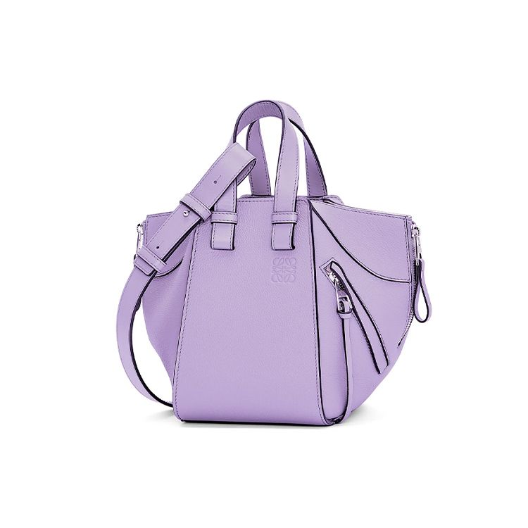 Loewe Hammock Embossed Letter Puzzle Removable Adjustable Shoulder Strap Soft Grain Leather Shoulder Crossbody Tote Bag Women Handbags A538H13X03-9526