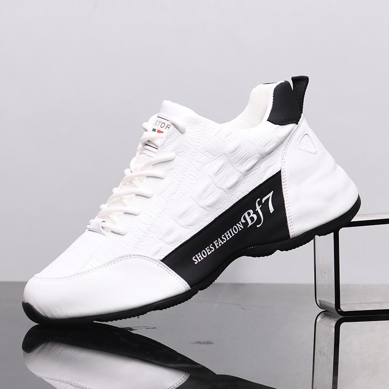 Spring new soft sole comfortable leather pen couple dad shoes sole casual sports 1 34