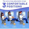 1PC Portable Foot Hammock Adjustable Strap Office Airplane Travel Under Desk Resting Support Leg Relief Foot Rest