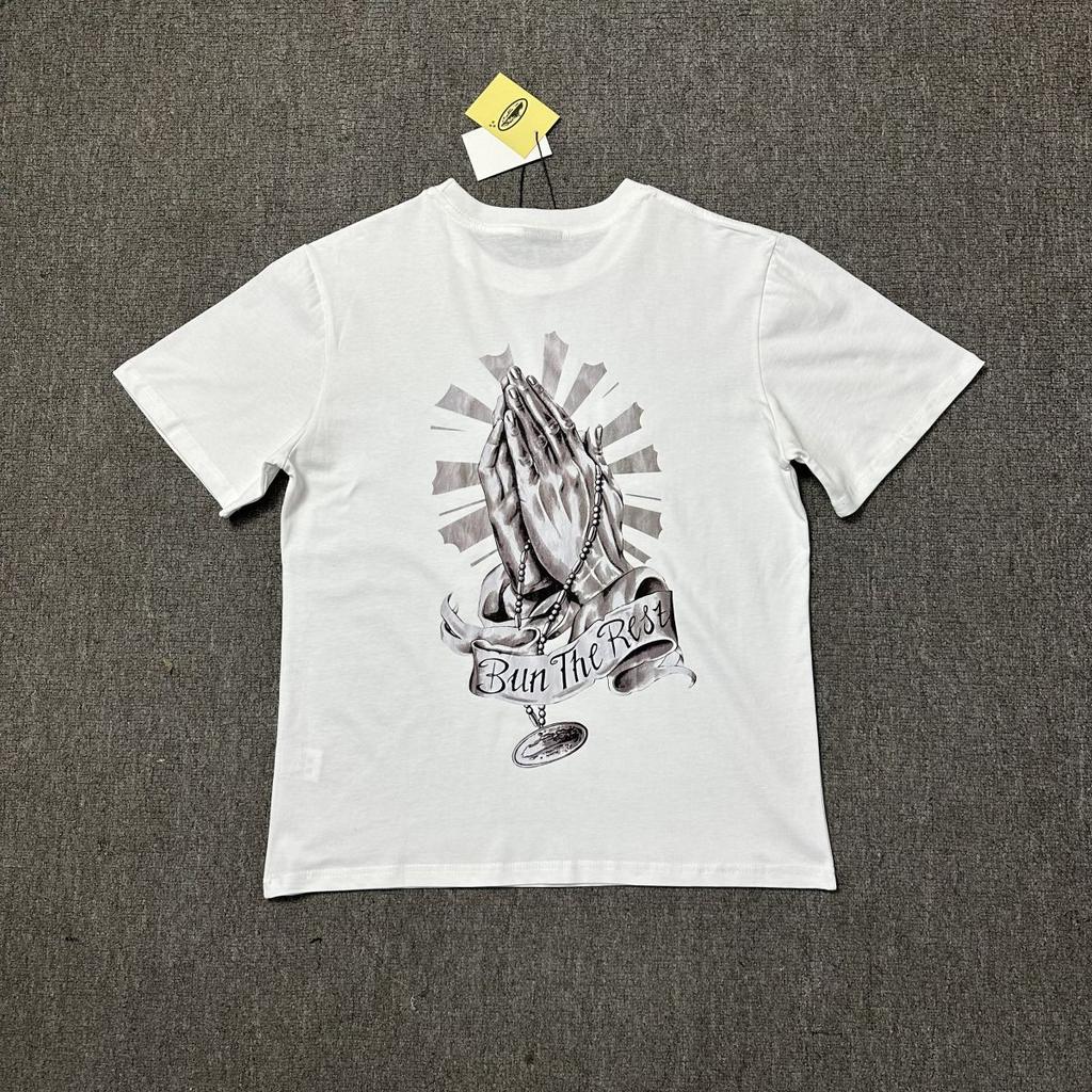 Cross-border manufacturer Corteiz tide brand Alcatraz summer new retro printing men's and women's trend loose short sleeves summer