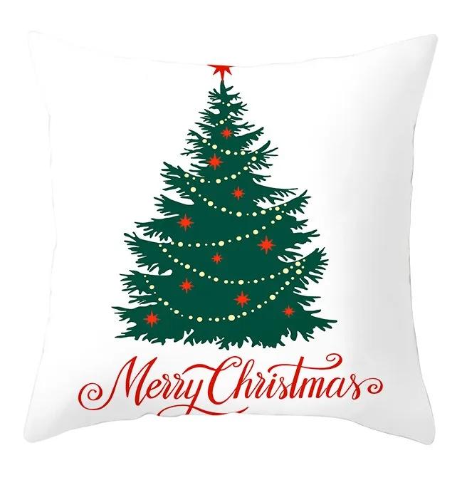 Büro Sitzkissenbezug Weihnachten Hund Schneemann Cartoon Muster Mode Kissen Weihnachtshülle Luxuriöse Heimdekoration