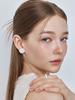 Hei Pearl Bead Flower Earrings