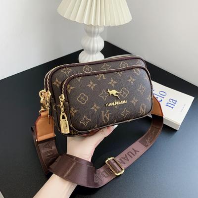 Moda feminina bolsa de ombro peito novo couro macio casual cross body luxo design senhoras bolsa quadrada carteira bolsa para celular
