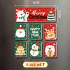 Artistic Christmas Fridge Magnet Collection - DIY Designs of Santa, Snowman and Christmas Tree - Perfect Kitchen Present