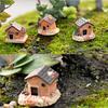 3Pcs Enchanted Miniature Fairy House - Garden Terrarium Succulent Pot Decor, Whimsical Home Landscape Gift Set