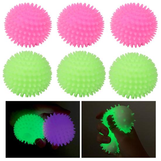 Stress Ball Bouncy Multi-functional Luminous LED Flashing Spiky Balls for Home
