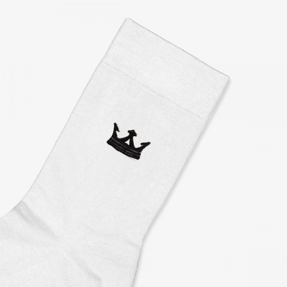 Lambda Women Lux Comfort Socks Mid White 26911