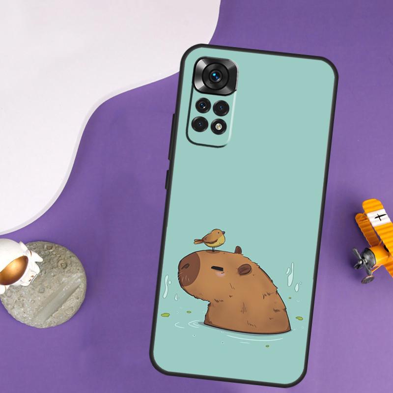 Cute Capybara Case For Xiaomi Redmi Note 13 Pro 14 12 9 10 11 Pro 10S 11S 12S Redmi 14C 13C 10C 12C Cover