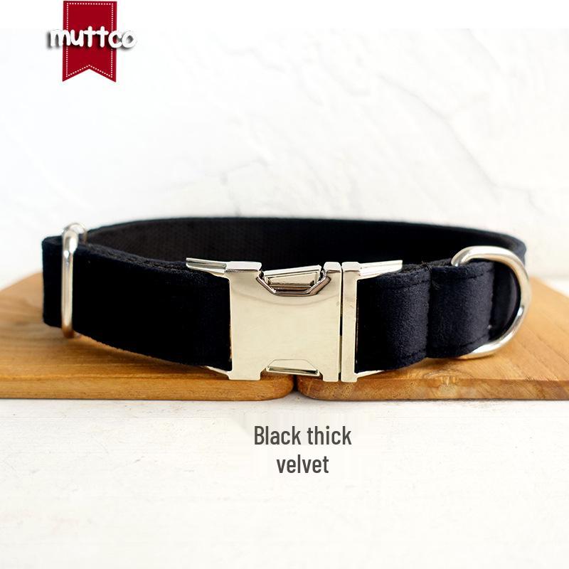 MUTTCO UDC-143 New Style Thick Fleece Dog Collar - Soft & Comfortable Small