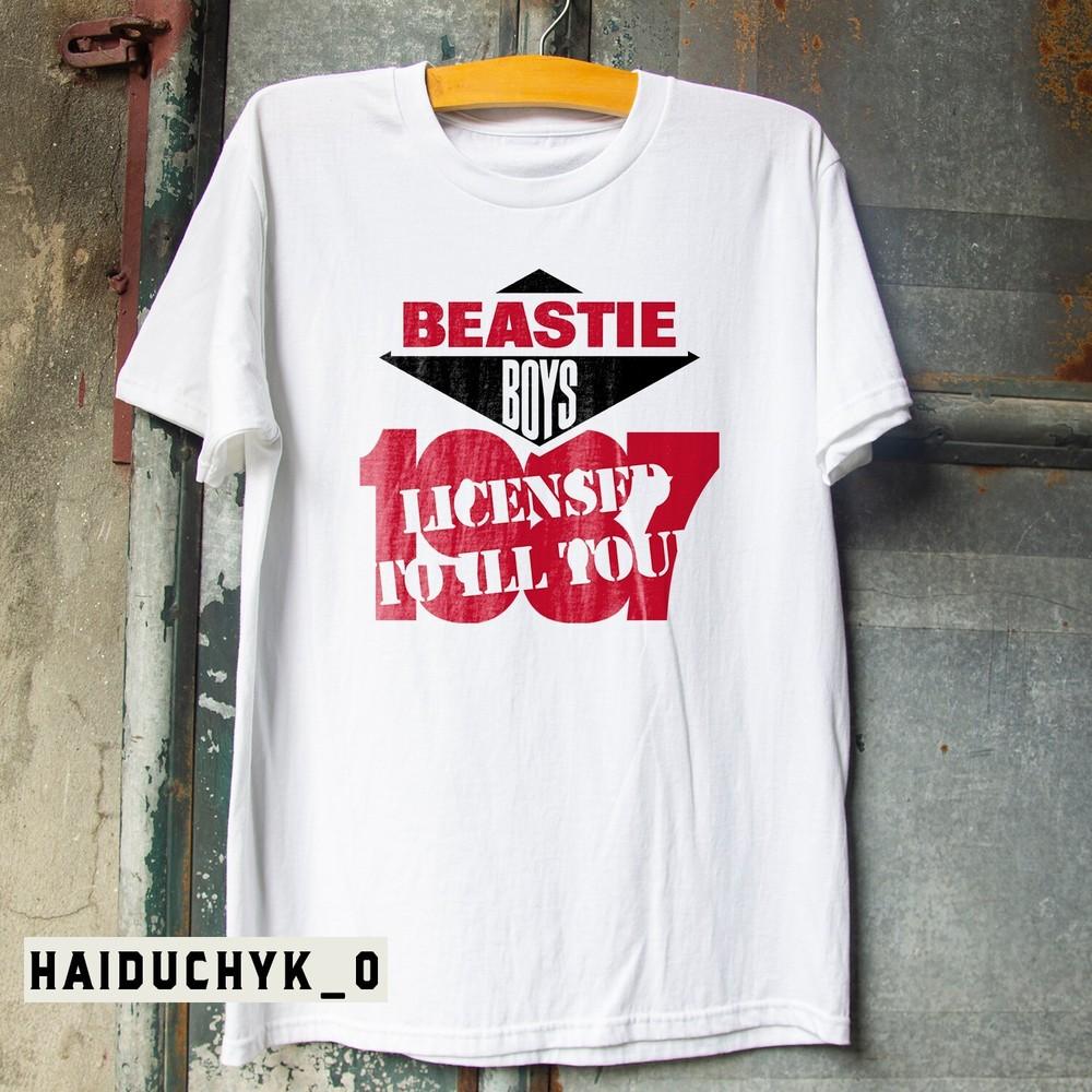 Beastie Boys 1987 Unisex White T-shirt S-5XL Unisex T-Shirt M