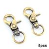 5pcs Snap Hook, Trigger Snap Metal Lobster Claw Clasp Lanyard Clips for Straps Bags Belting DIY Craft
