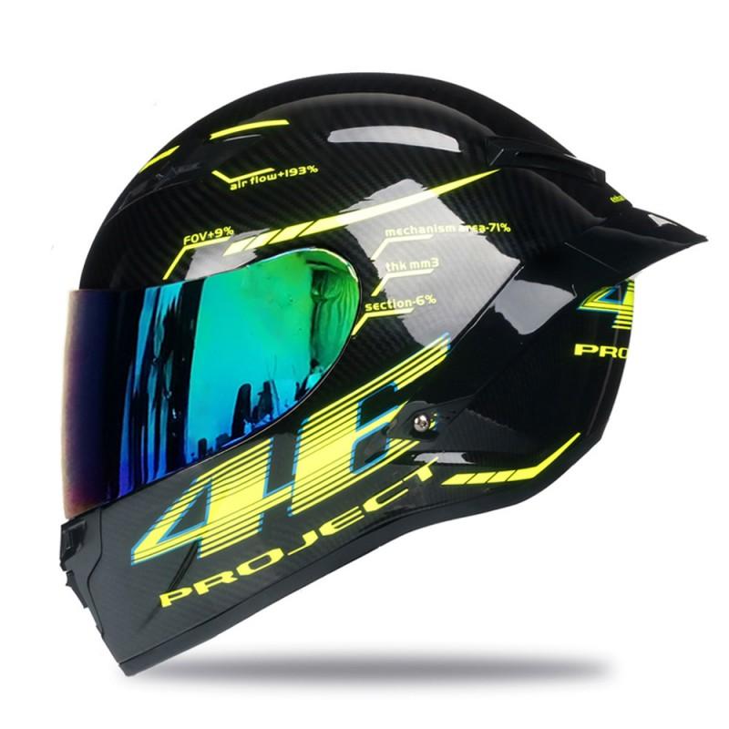 Full Face Motorcycle Helmet Universal Men Women All Season DOT Approved