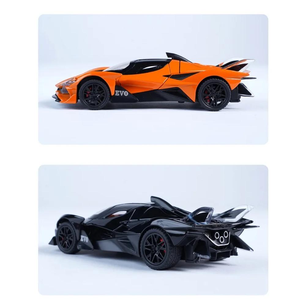 1/32 Apollo Project EVO Alloy Sports Car Model Diecast Metal Super Racing Car Vehicle Model Simulation Sound Light Kids Toy Gift