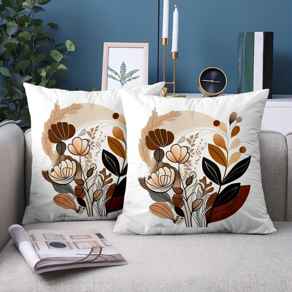 1 Pieces Bohemian Floral Patterned Throw Pillow Set Polyester pillowcase, sofa decorative cushion cov Headboard Pillow