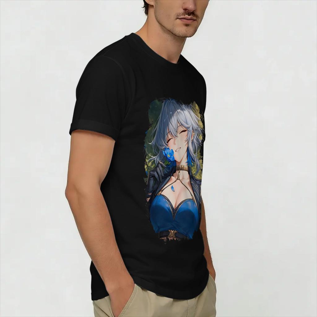 Wuthering Waves Pure Cotton Tshirt For Male Summer Streetwear Tshirts O Neck Leisure Tees Plus Size Custom Logo Tops