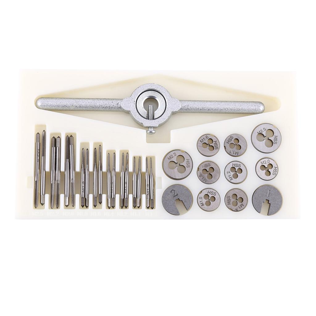 30PCS Set Taps Dies Spanner Set Screw Threading Tapping Hand Tools Kit