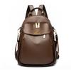 Women's PU Backpack Durable Shoulder Bag Large Capacity Travel Backpack