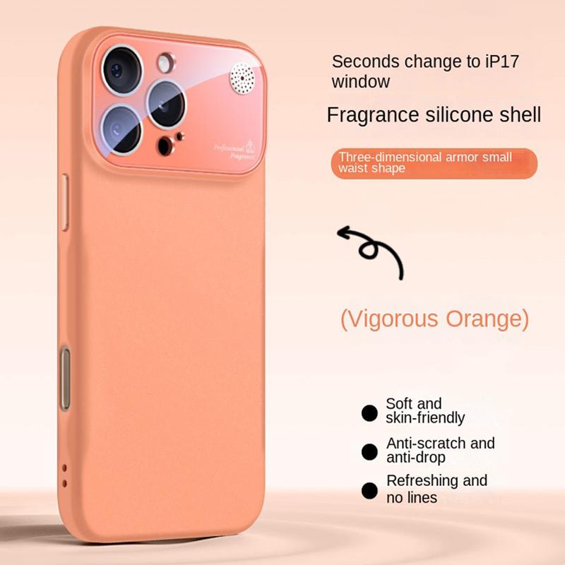 New Fragrance Liquid Silicone Phone Case For iPhone 16 15 14 13 12 11 Pro Max Plus Full Lens Protection Soft Shockproof Cover