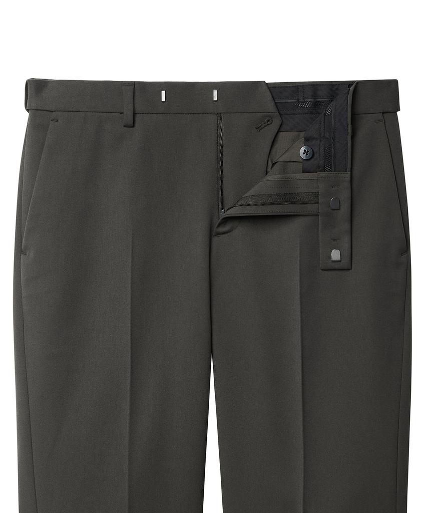 MUSINSA STANDARD Heavyweight Fleece-Lined Tapered Hidden Elastic Waist Length Slacks [Van Dyke Brown]