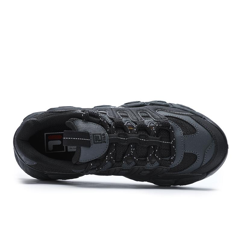 FILA Croissant Comfortable Versatile Shock Absorbing Non-Slip Warm Low-Top Running Shoes Women sneaker Black F12W441102FBD