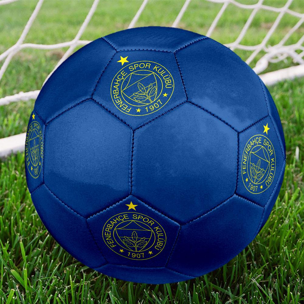 FC Fenerbahçe Size 5 Soccer Ball, Machine-Stitched PVC, Durable & High Bounce, All Ages Fit, fan merchandise, matches & outdoor use.