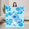 Soft Warm Blanket Airplane Travel Blue's Clues Collage Throw Blanket Cartoon Flannel Bedspread For Couch Chair Sofa Bed Sofa Bed