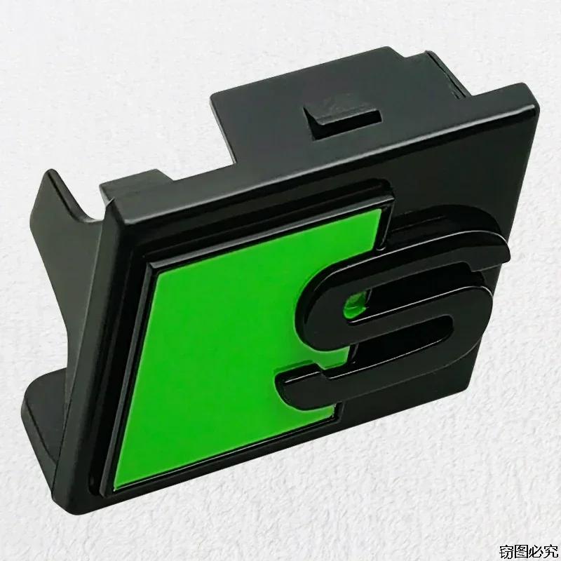 ABS Car Front Grille Emblem Styling for hot A6 A4 S5 S6 A3 S3 Q7 S4 S7 S8 Q5 Badge Sticker Decals Auto Retrofit Accessories