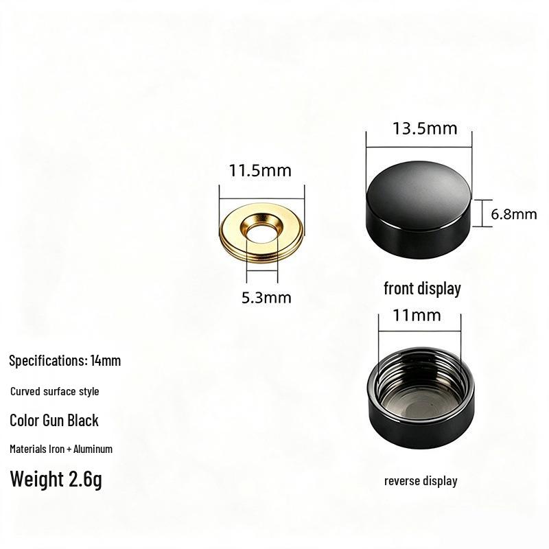 Acrylic Decorative Mirror Screw Cap for Glass and Tile Fixing