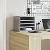 Vidaxl Desk Organizer, Concrete Gray, 36X26X29.5 Cm